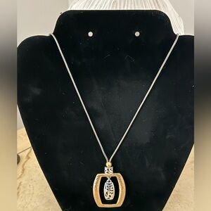 BRIGHTON TWO TONE PENDANT W/DUST BAG